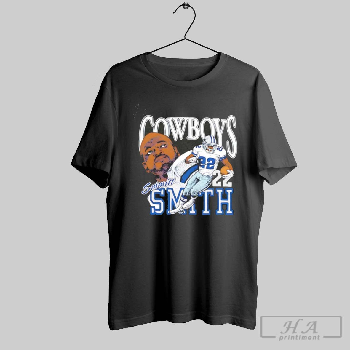 Official Dallas Cowboys Emmitt Smith Player Caricature