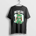 Official Darian Mensah Miami Hurricanes Ncaa 10 Football Player Illustration T Shirts