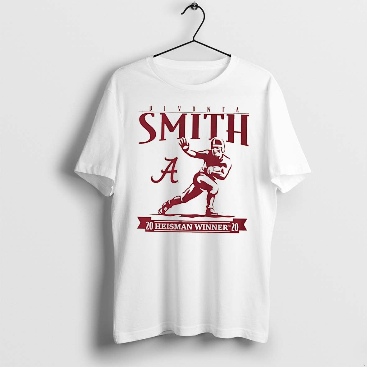 Official Devonta Smith Alabama Crimson Tide Heisman Winner Trophy Tee T Shirts