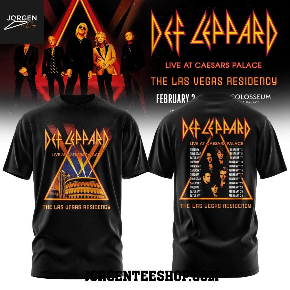 Def Leppard Live At Caesars Palace 2026 Legend Show Shirt
