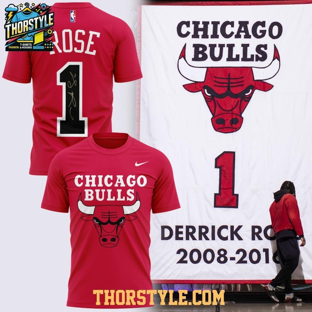 Derrick Rose x Chicago Bulls 2008-2016 Tribute Night 2026 Shirt