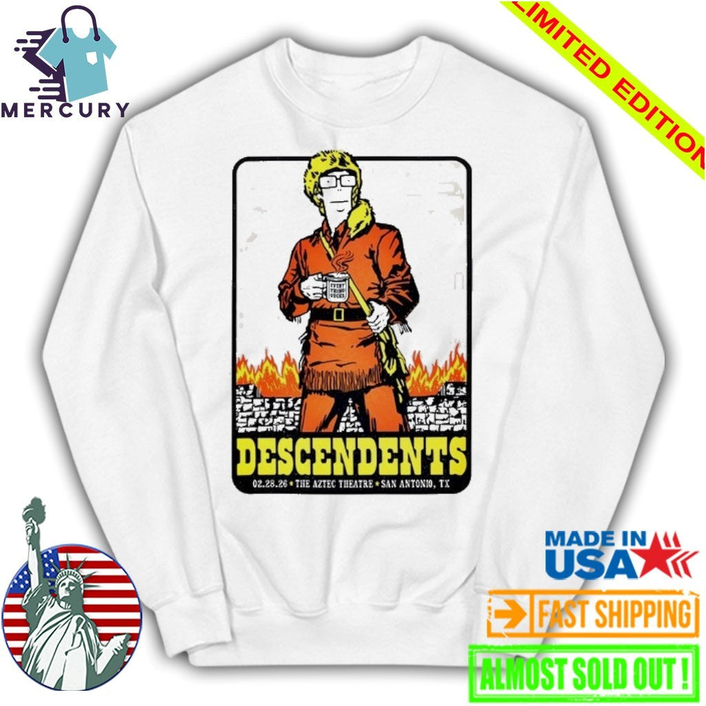 Descendents Feb 28 2026 Aztec Theatre in San Antonio TX Shirt