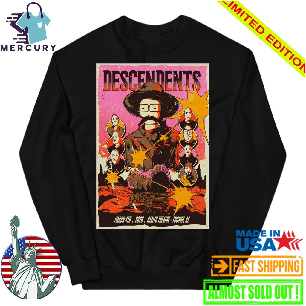Descendents Mar 4 2026 Rialto Theatre in Tucson AZ Poster Shirt