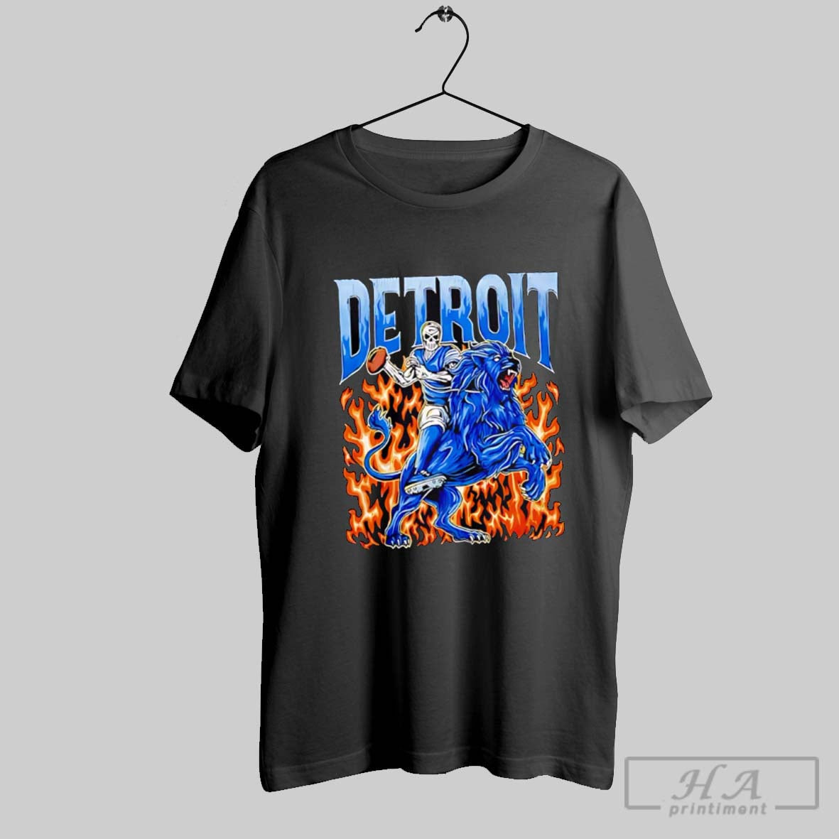 Official Detroit Football Skeleton Lions
