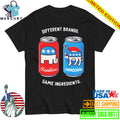 Different Brands Same Ingredients Bold Political Satire Shirt