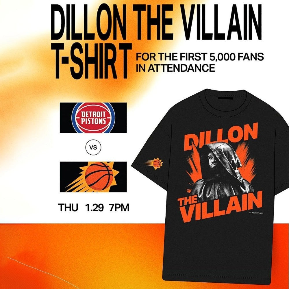Dillon The Villain Suns-Pistons Game Shirt