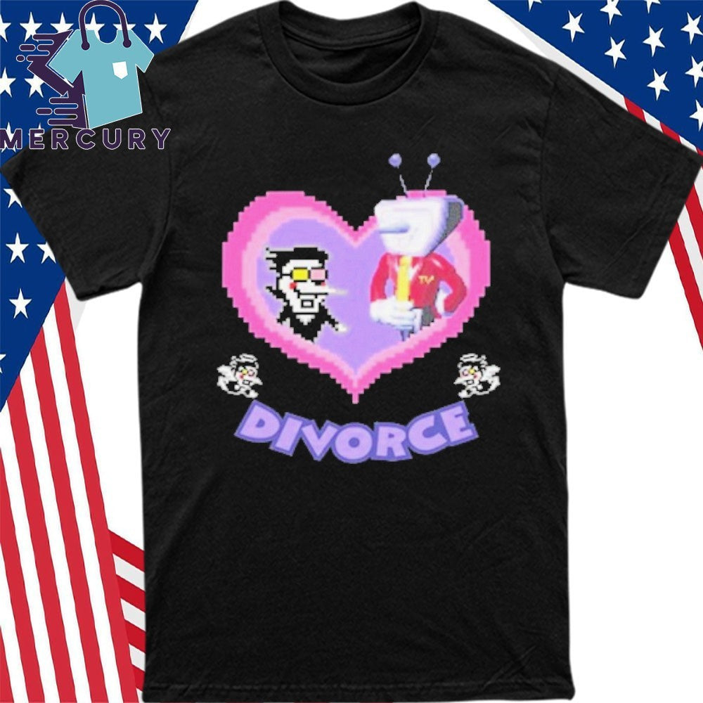 Divorce Heart Spamton and Tenna Shirt