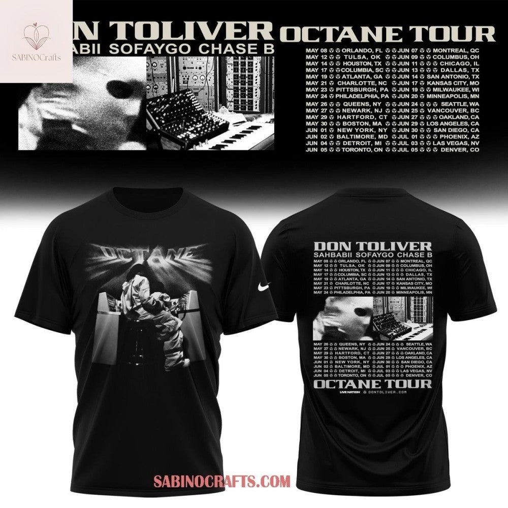 Don Toliver 2026 Octane Tour North America Schedule Shirt