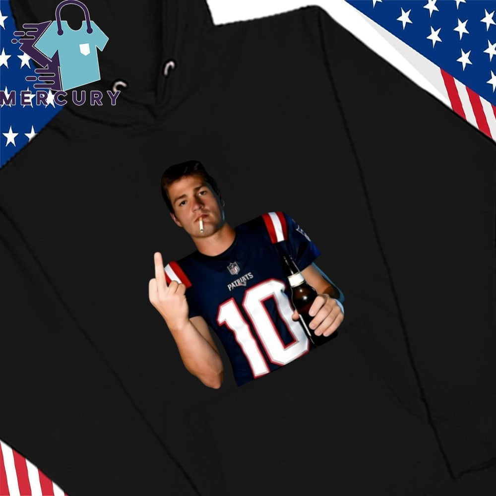 Drake Maye Drinking and Smoking Shirt