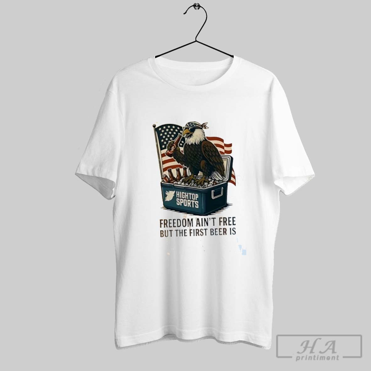 Official Eagle Freedom Aint Free But The First Beer Is Usa Flag