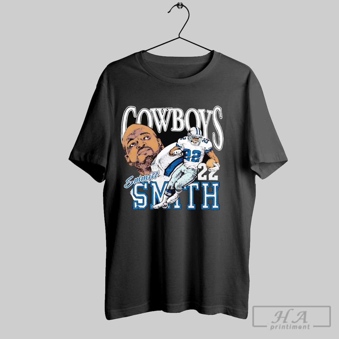 Official Emmitt Smith Caricature Player Dallas Cowboys