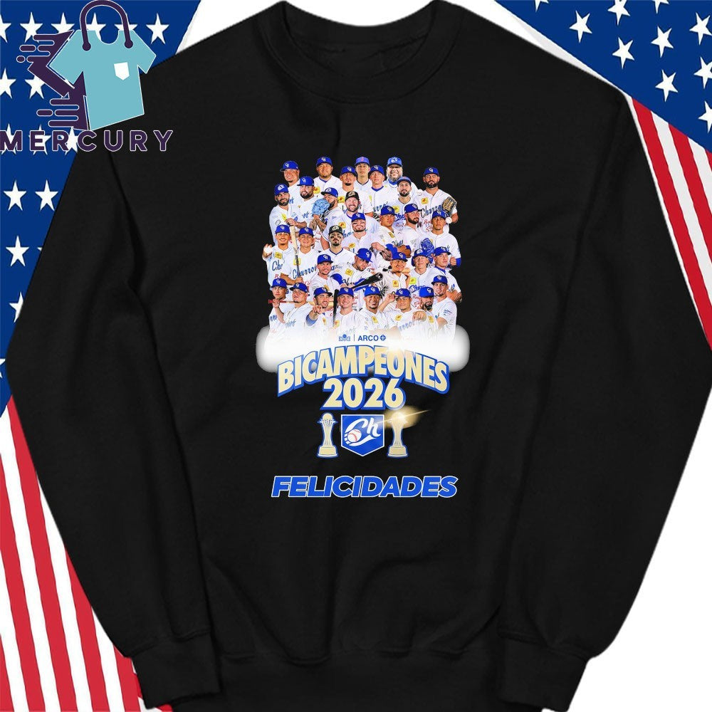 Felicidades a los Charros de Jalisco Bicampeones 2026 Shirt