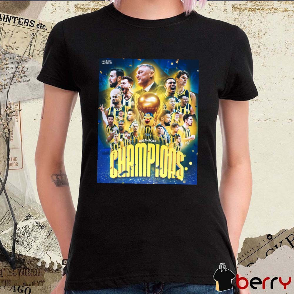 Fenerbahçe Beko 2025-2026 Turkish Basketball Super League championship Poster t-shirt
