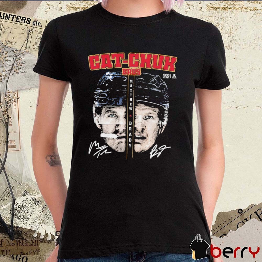 Florida Panthers NHL Matthew Tkachuk and Brady Tkachuck Florida Cat-Chuk Bros Profile Signatures t-shirt