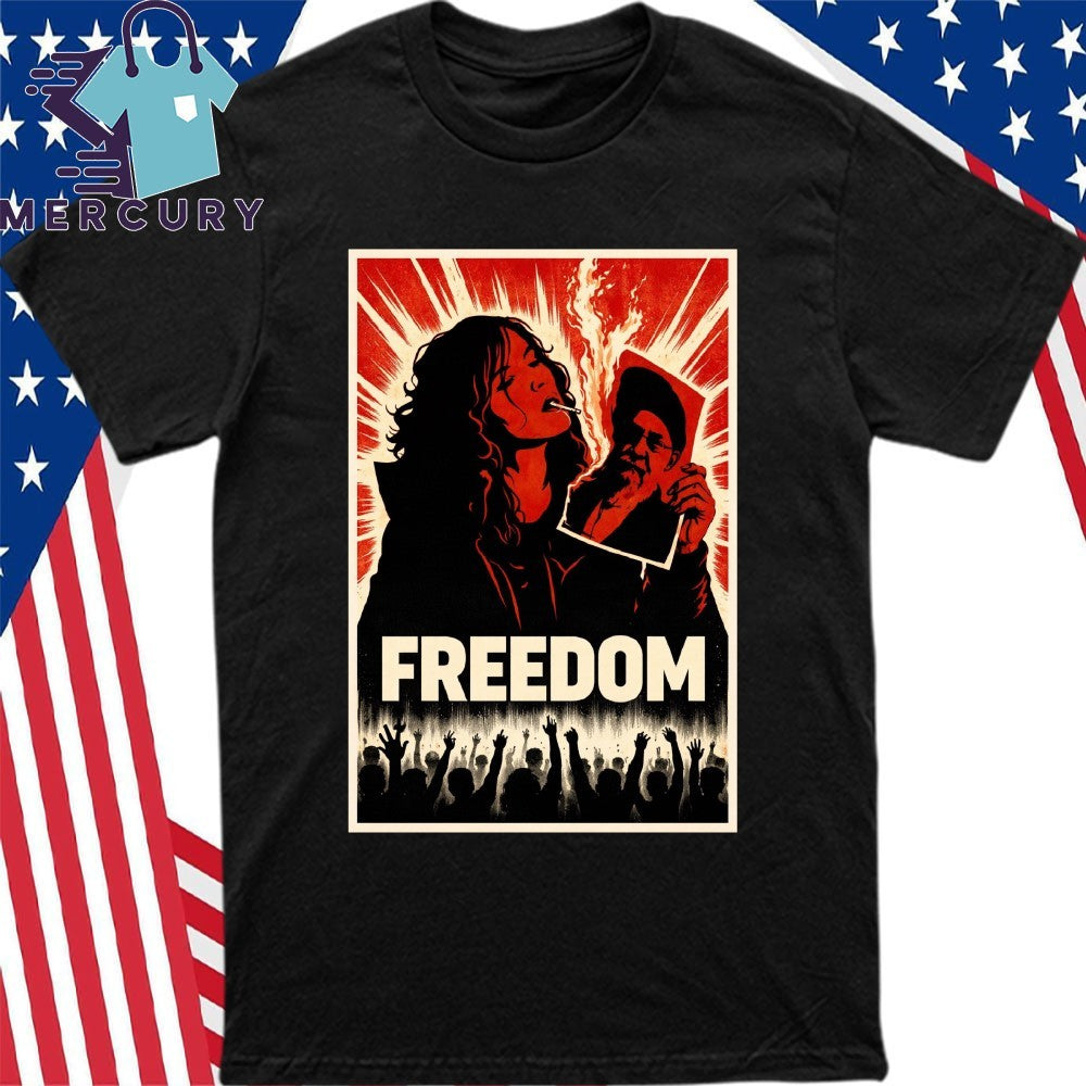 Freedom Iran Revolution Smoking Persian Girl Shirt