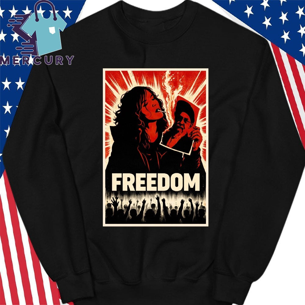 Freedom Iran Revolution Smoking Persian Girl Shirt
