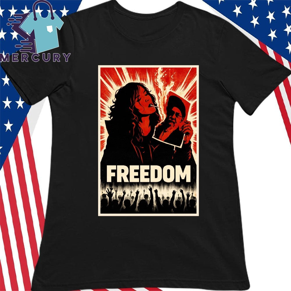 Freedom Iran Revolution Smoking Persian Girl Shirt