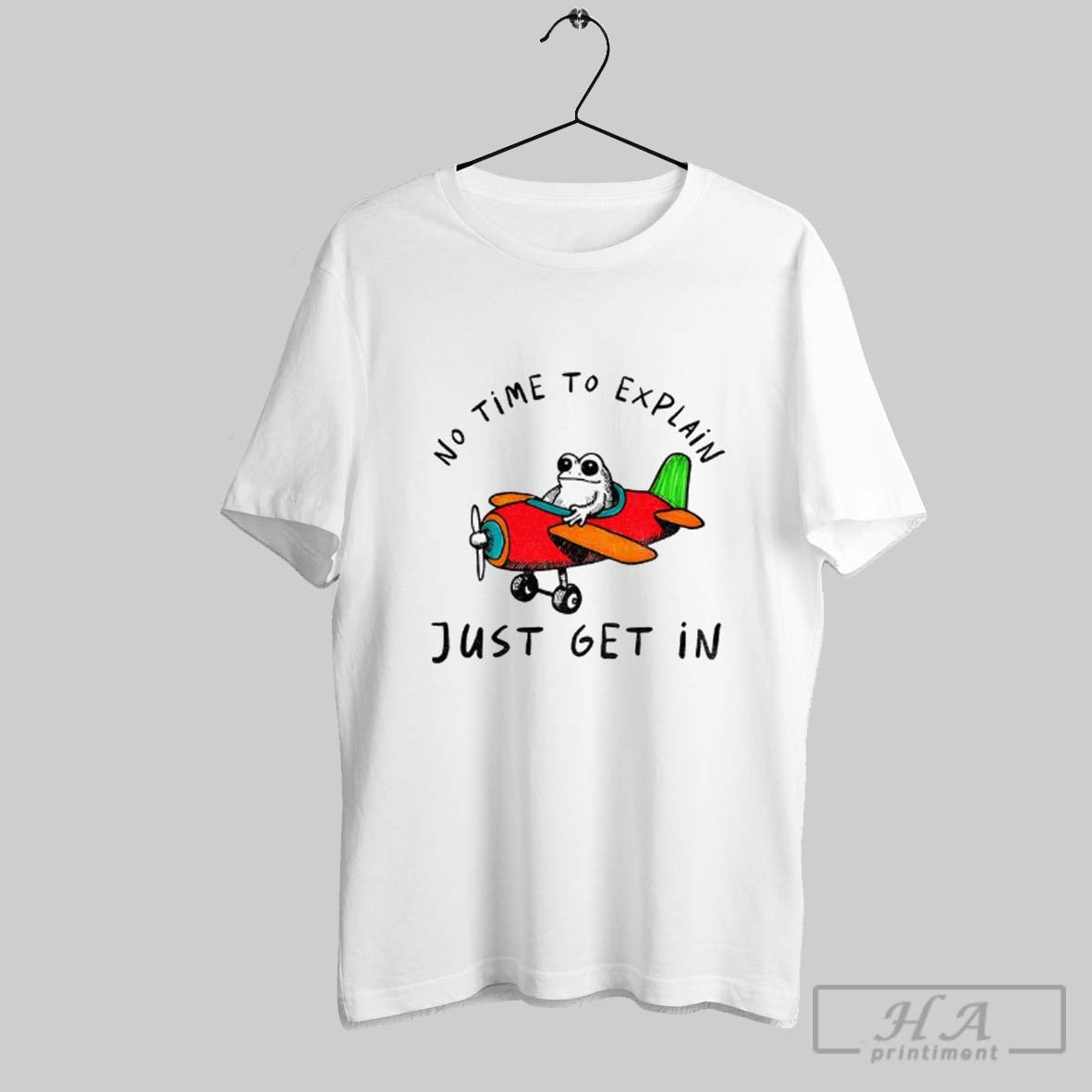 Official Frog Flying A Plane No Time To Explain Just Get In