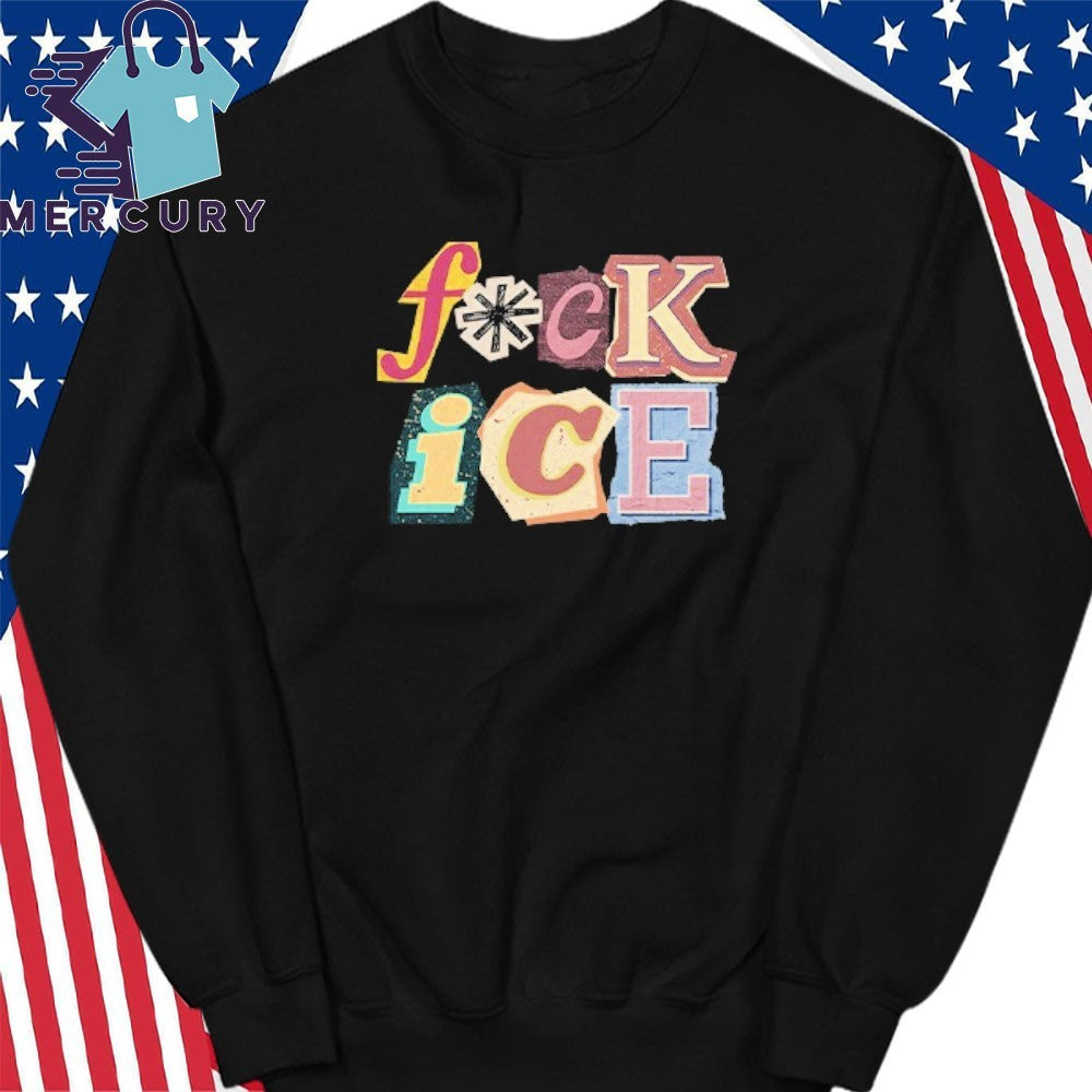 Fuck ICE Magazine Letters Shirt