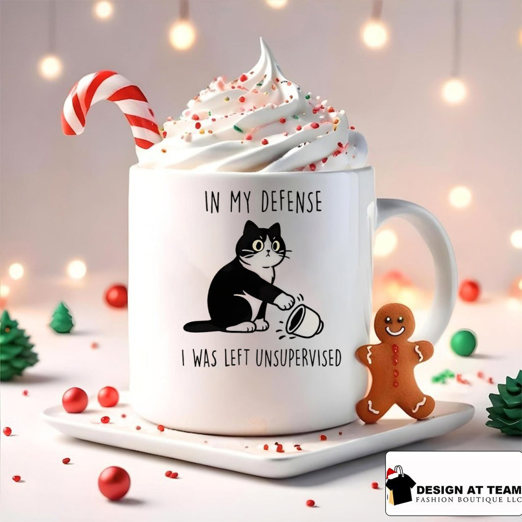 Funny cat in my defense I was left unsupervised shirt