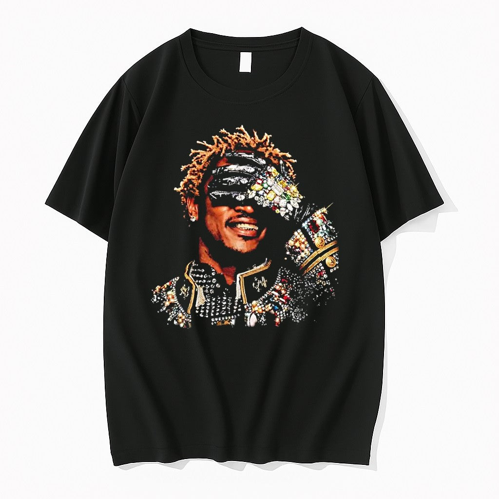 Official Future Rapper I Never Liked You Album Cover Jeweled Glove Diamond Bling T Shirts