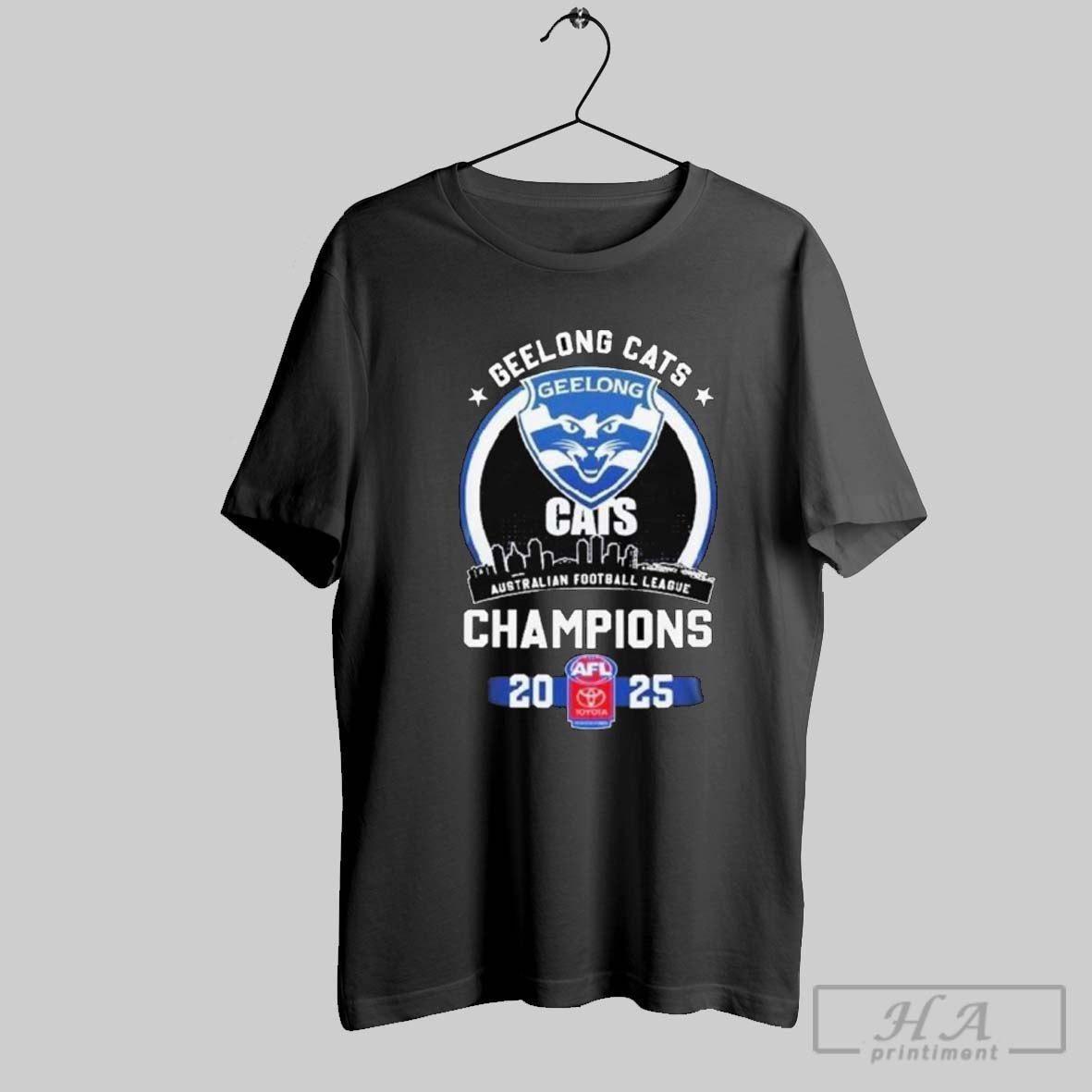 Official Geelong Cats Australian Football Champions League 2025 Toyota Long Sleve