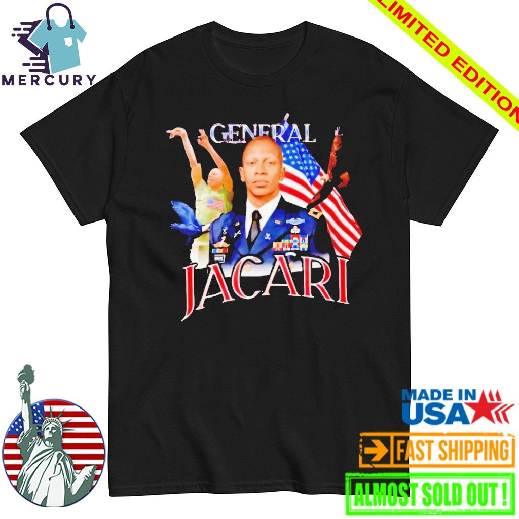 General Jacari Virginia Cavaliers USA Flag Shirt