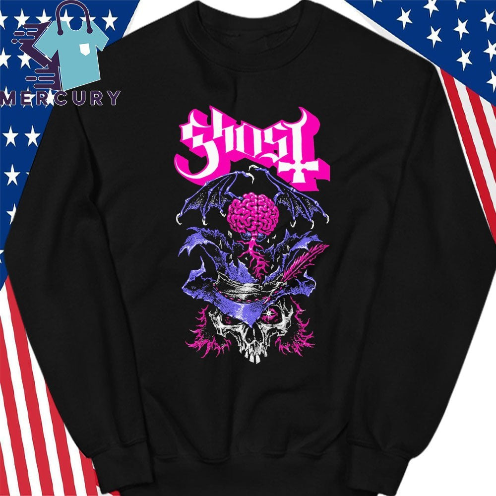 Ghost Bat In The Brain US Skeletour Shirt