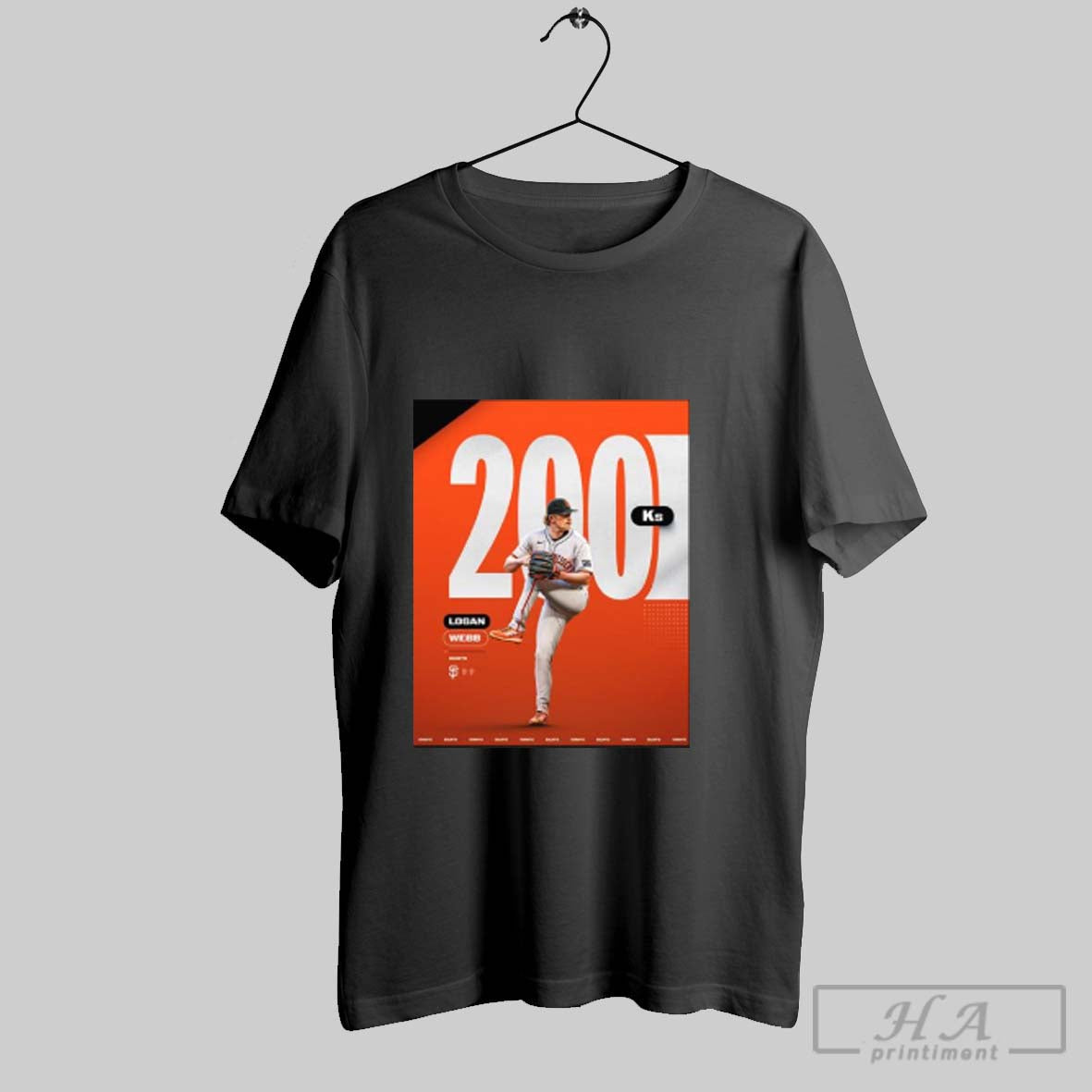 Official Giants Logan Webb 200ks Shirt