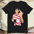 Gio Reyna Drink And Smoke Middle Finger US Soccer 2026 World Cup t-shirt