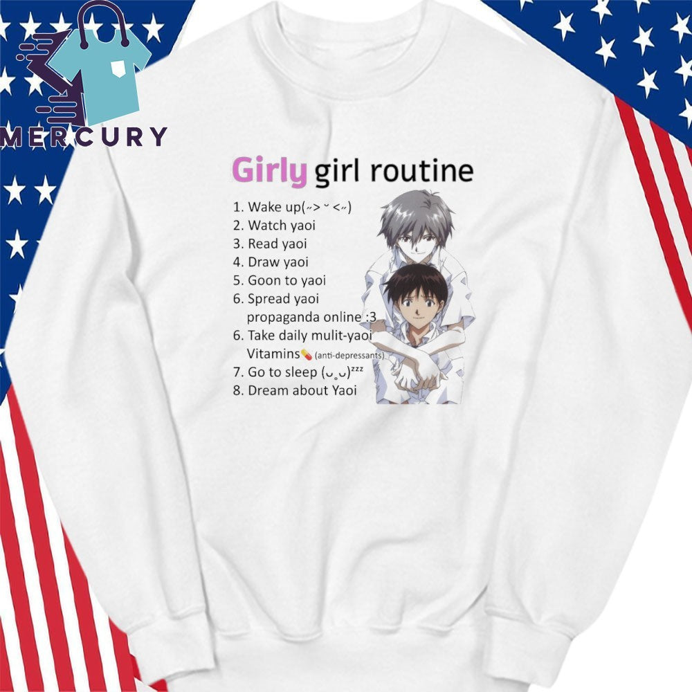 Girly Girl Routine Yaoi Shirt