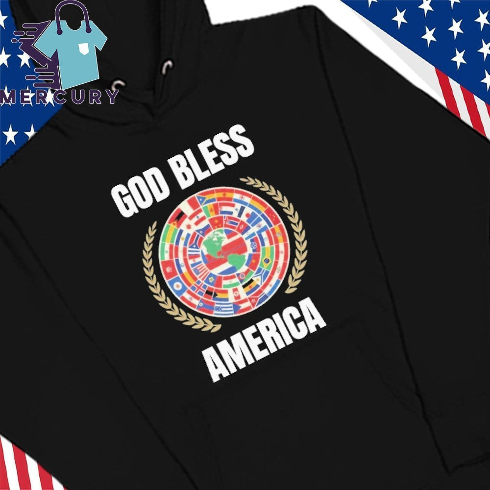 God Bless America Bad Bunny Latin America Flag Shirt