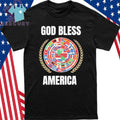God Bless America Bad Bunny Latin America Flag Shirt