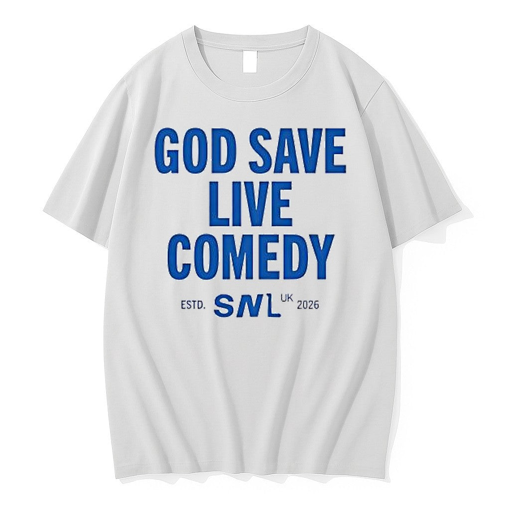 Official God Save Live Comedy Snl Uk 2026 T Shirts Jpg
