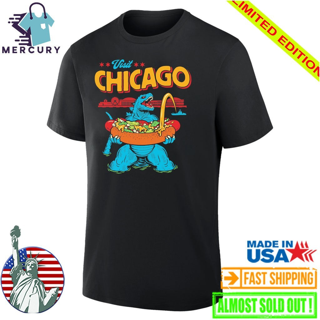 Godzilla Visits Chicago Shirt