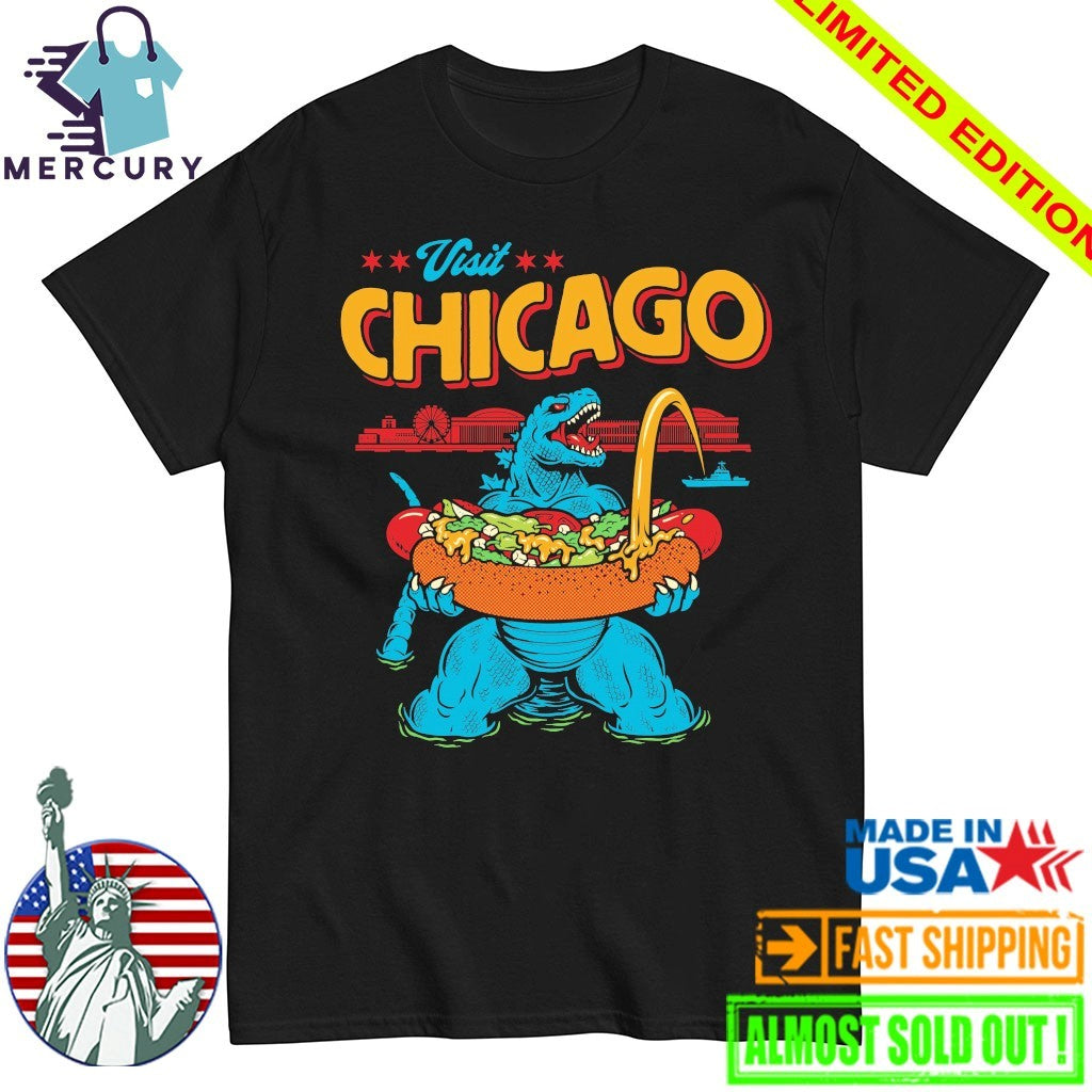 Godzilla Visits Chicago Shirt