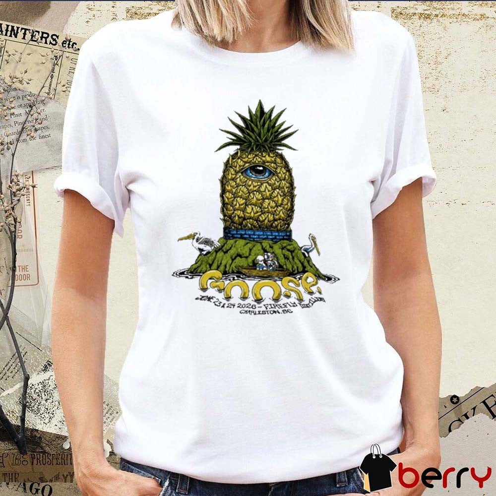 Goose June 23 24 2026 Concert Firefly Distillery North Charleston SC t-shirt