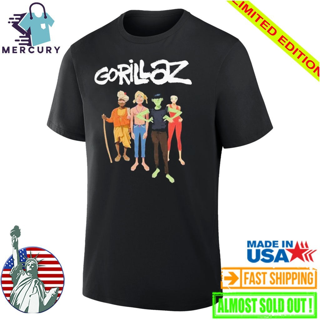 Gorillaz The Mountain Group Portrait Shirt