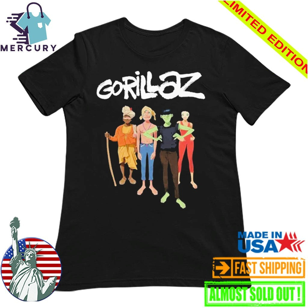 Gorillaz The Mountain Group Portrait Shirt
