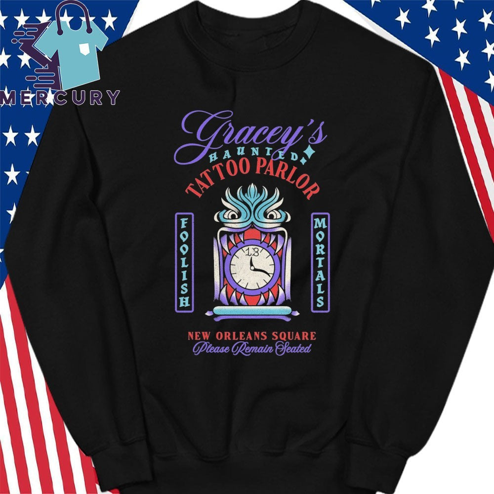 Gracey’s Haunted Tattoo Parlor Clock Variant Shirt