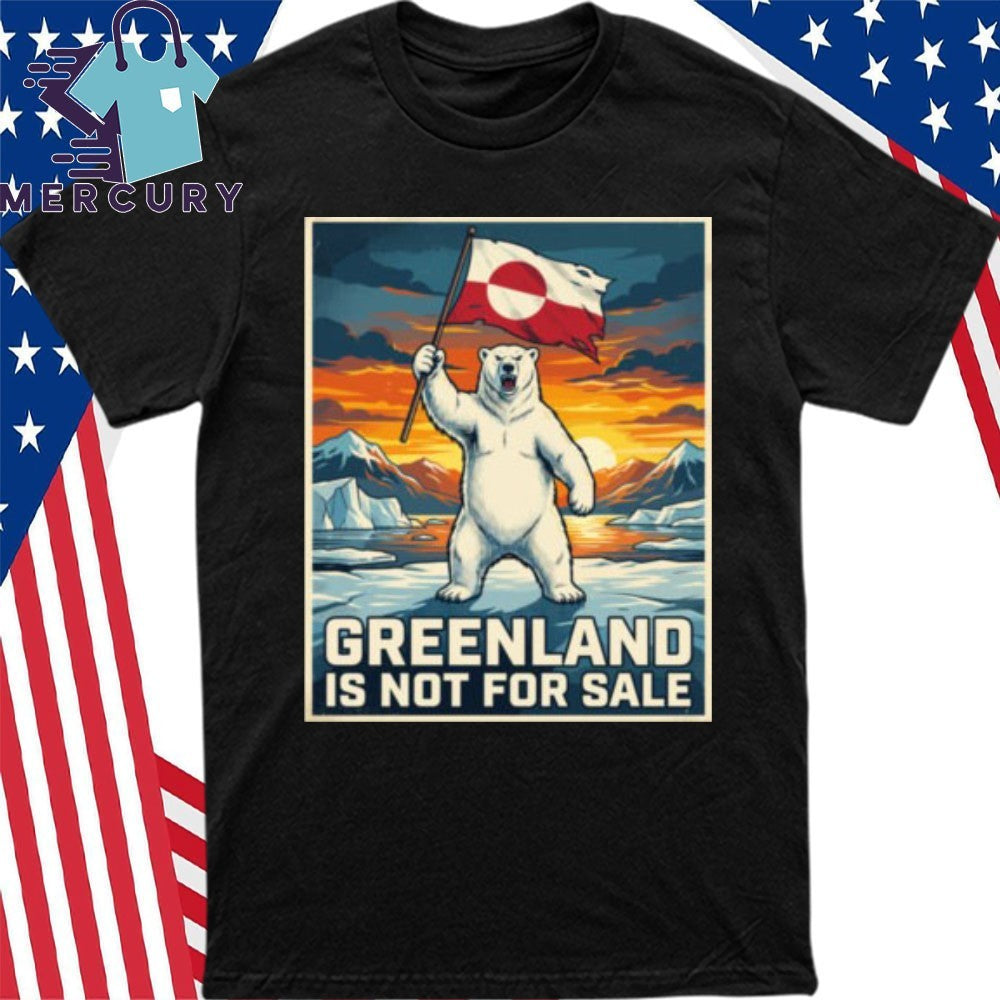 Greenland Is Not For Sale Bear Flag Shirt