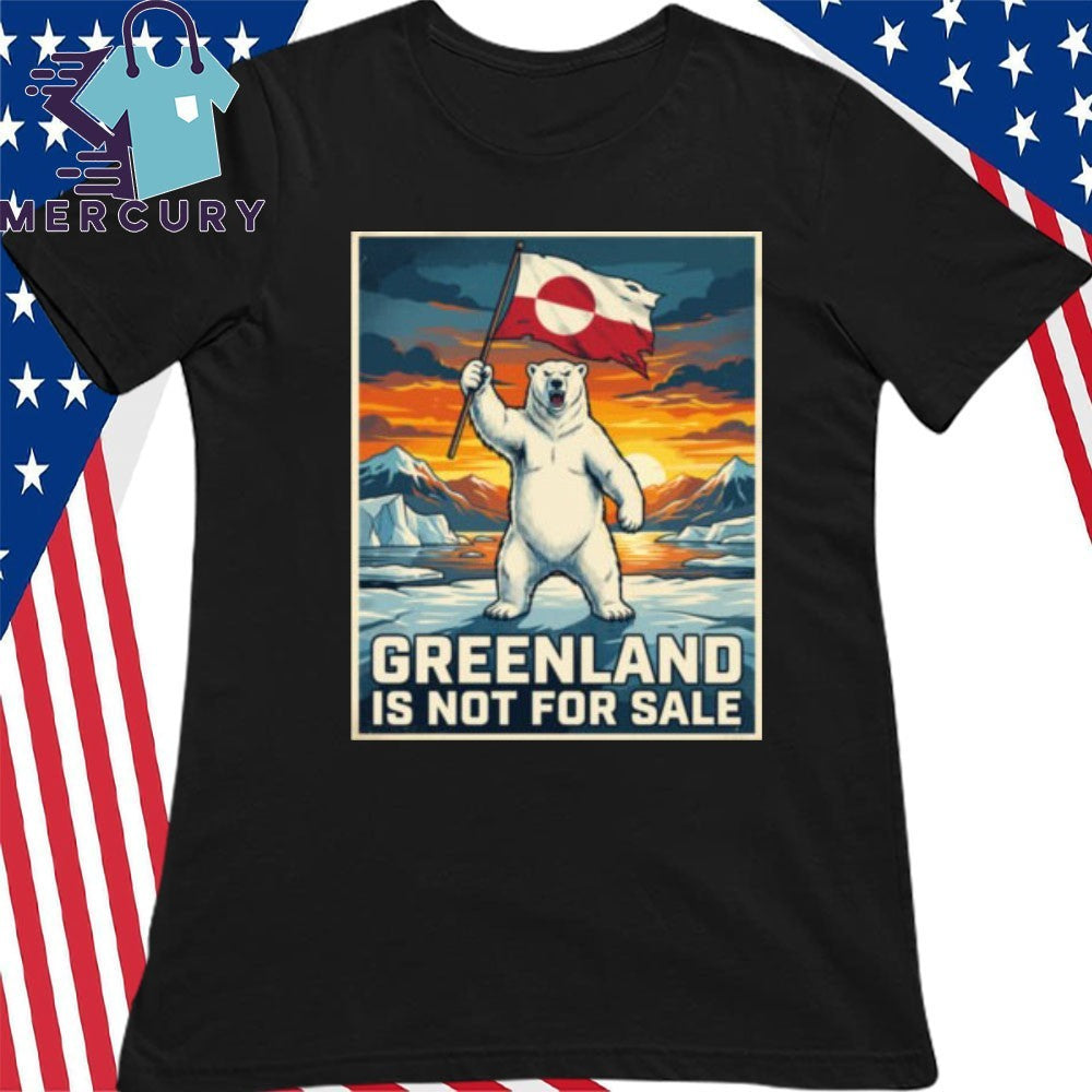 Greenland Is Not For Sale Bear Flag Shirt