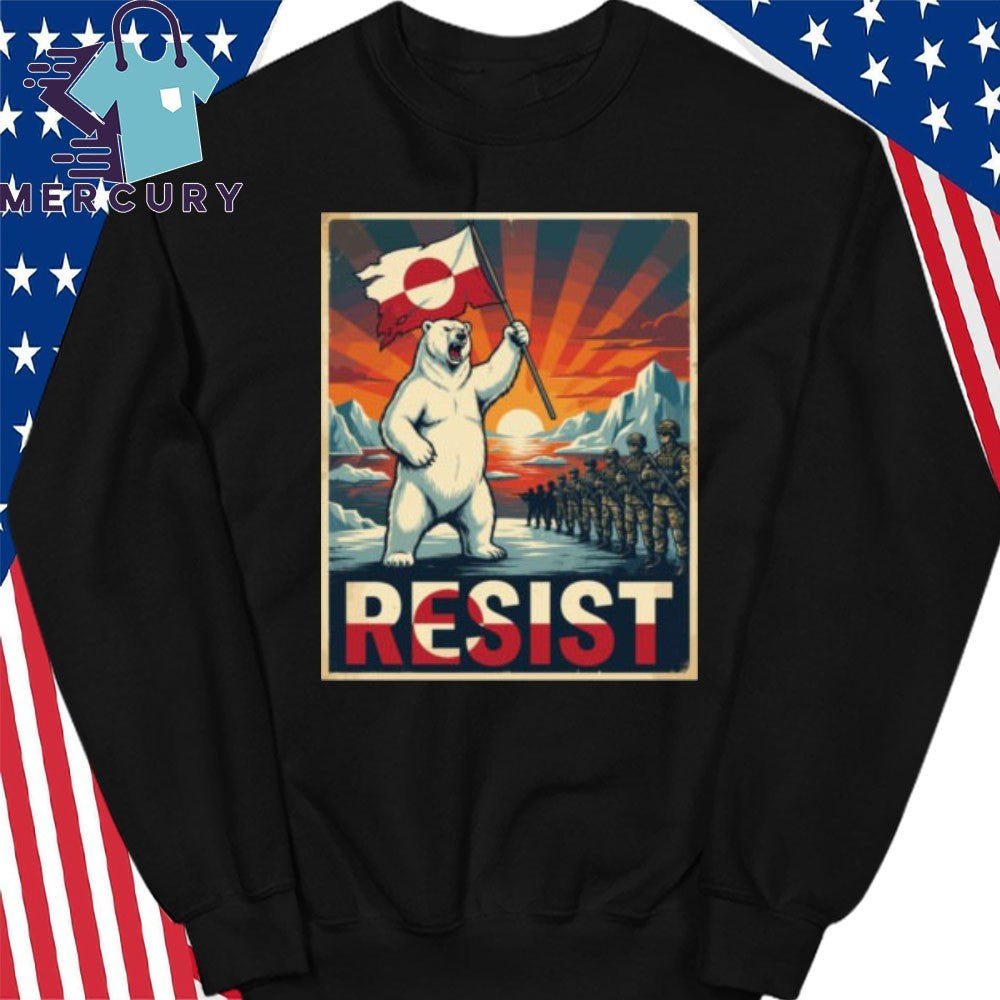 Greenland Is Not For Sale Resist Greenland Bear Shirt
