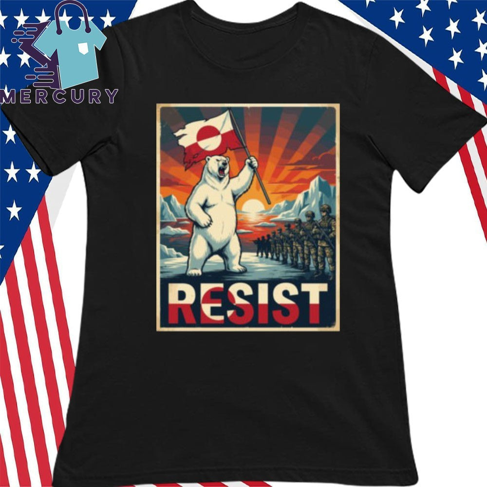 Greenland Is Not For Sale Resist Greenland Bear Shirt