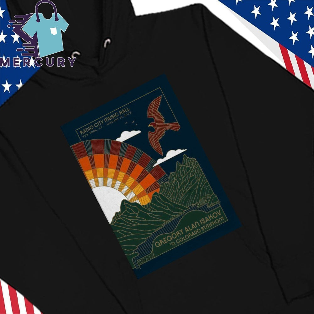 Gregory Alan Isakov Jan 31 2026 Radio City Music Hall New York NY Poster Shirt