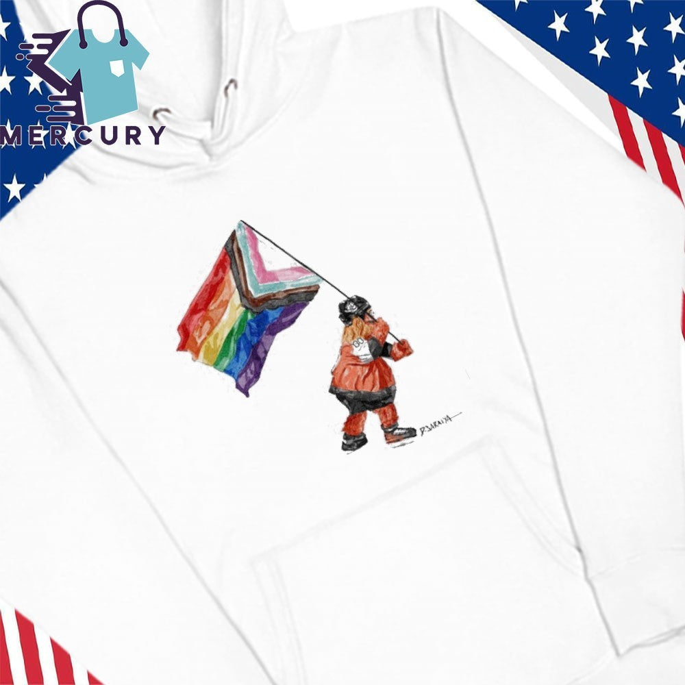 Gritty Mascot Pride Flag Shirt