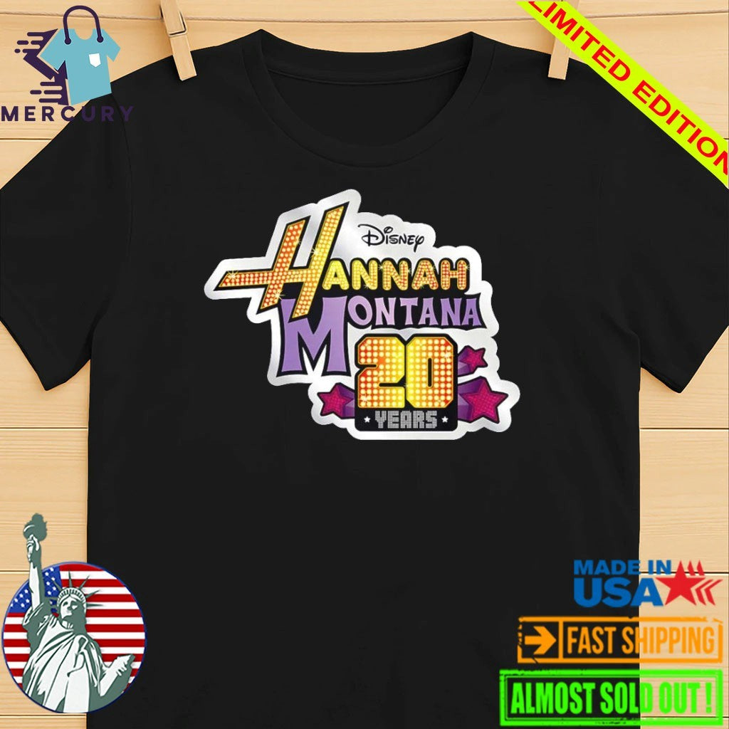 Hannah Montana 20 Years Anniversary Official Logo Shirt