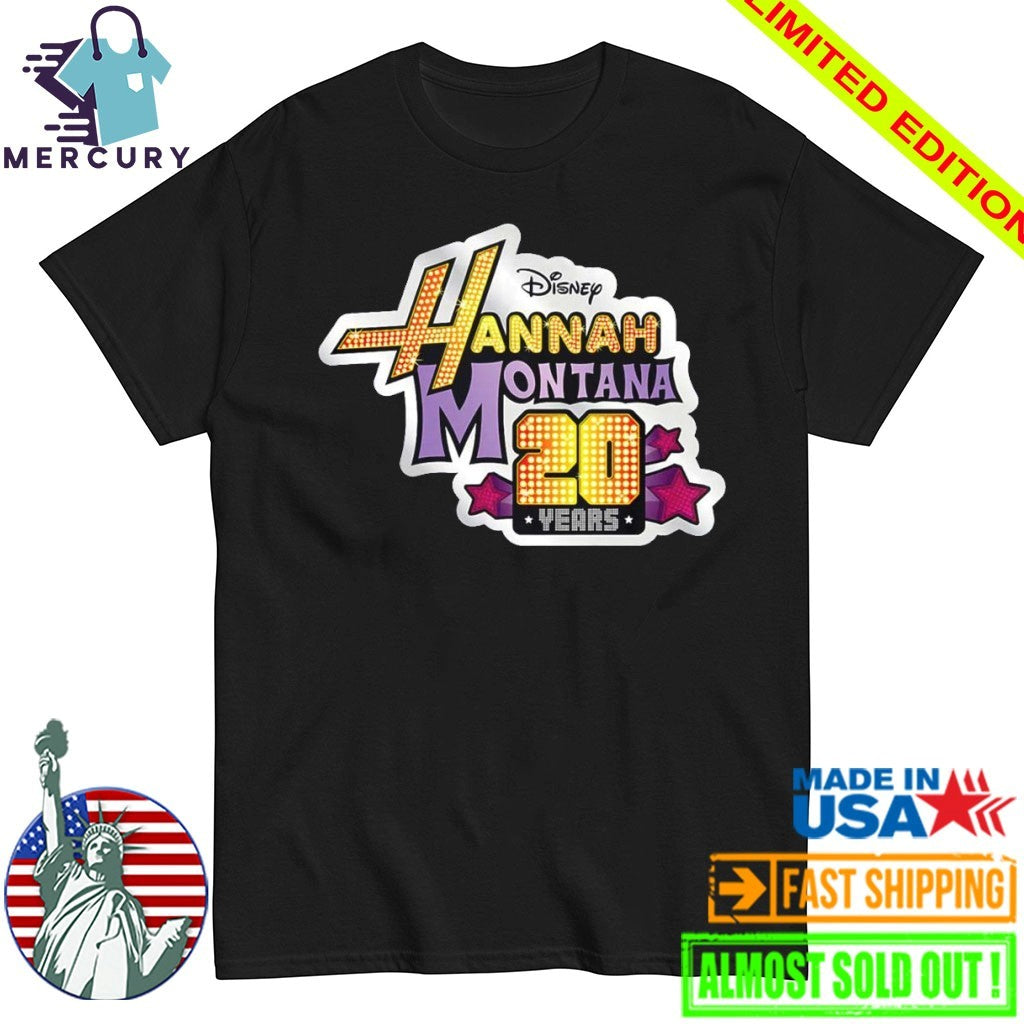 Hannah Montana 20 Years Anniversary Official Logo Shirt