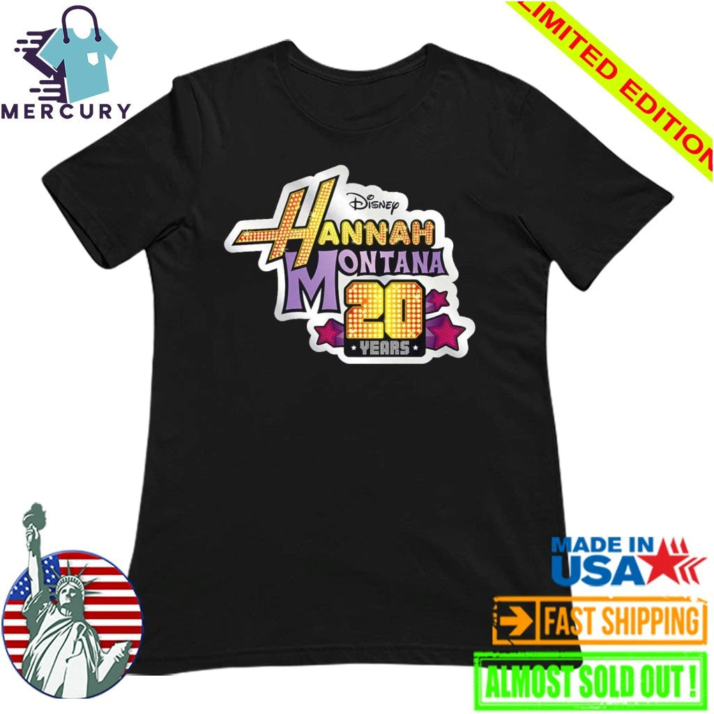 Hannah Montana 20 Years Anniversary Official Logo Shirt