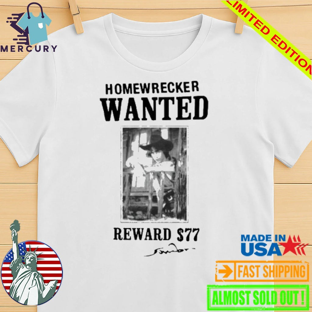 Homewrecker Sombr Wanted Reward Shirt